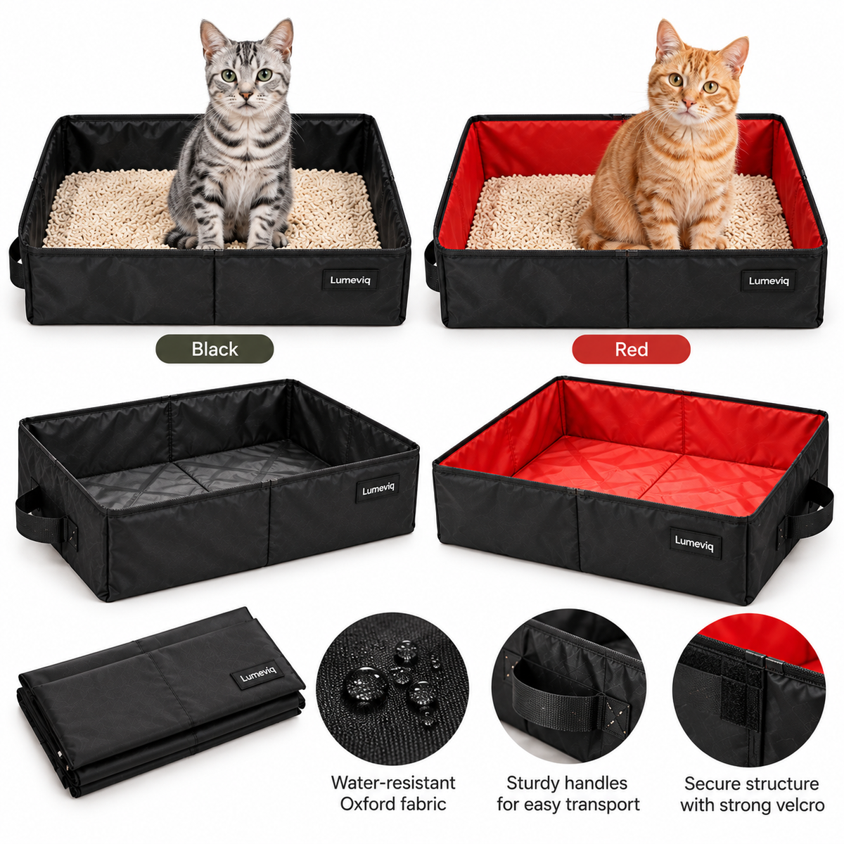 Lumeviq Foldable Travel Litter Box